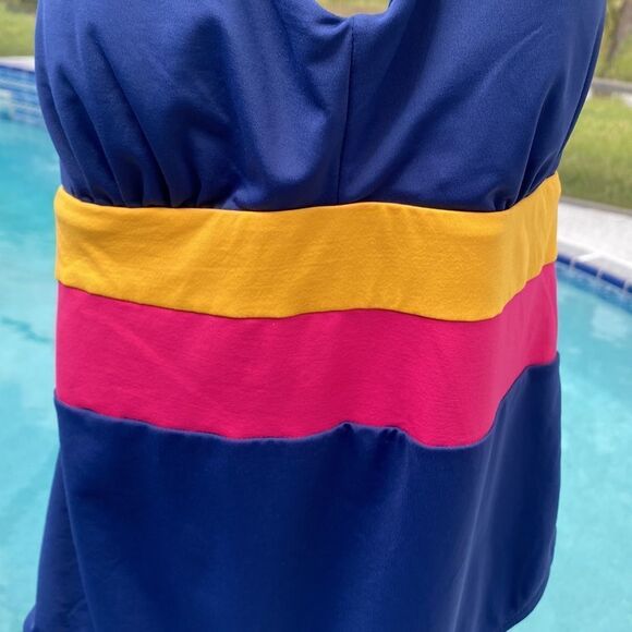 Liz Claiborne One Piece Swimsuit Sz 10 NWT - Picture 9 of 14